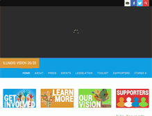 Tablet Screenshot of illinoisvision2020.org